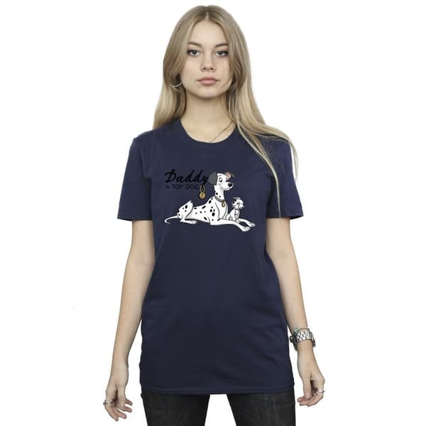 Disney Dam/Tjej 101 Dalmatians Top Dog Boyfriend T-shirt i bomull