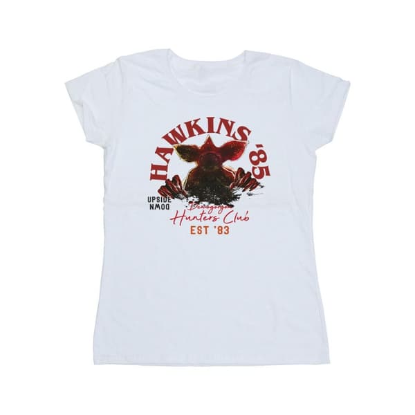 Netflix Womens/Ladies Stranger Things Hunters Club Cotton T-Shirt