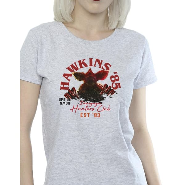 Netflix Womens/Ladies Stranger Things Hunters Club Cotton T-Shirt
