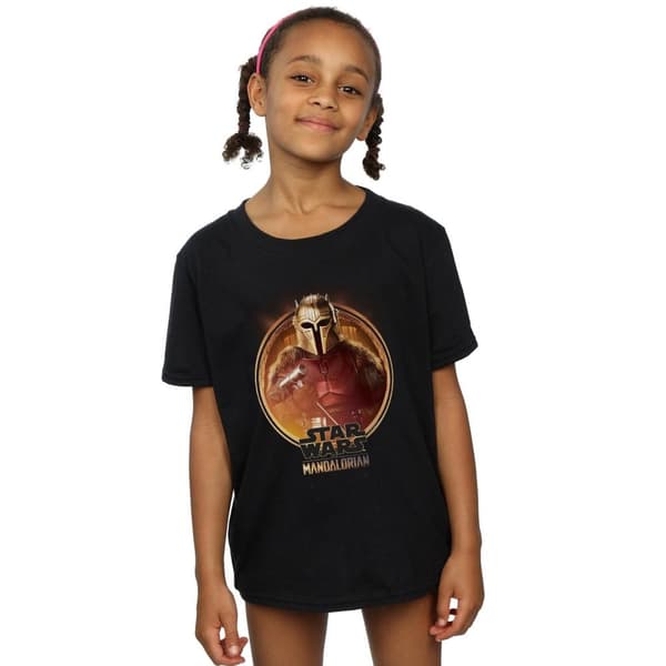 Star Wars Girls The Mandalorian The Armorer Framed Cotton T-Shirt