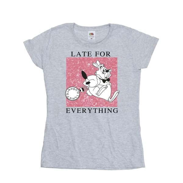 Disney Dam/Tjej - Alice i underlandet - Vit kanin - Bomulls-T-shirt