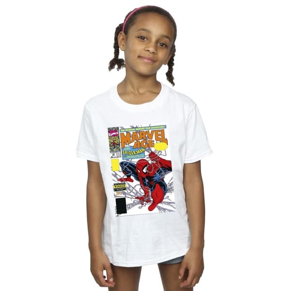 Marvel Spider-Man Marvel Age Comic Cover bomulls-T-shirt för flickor