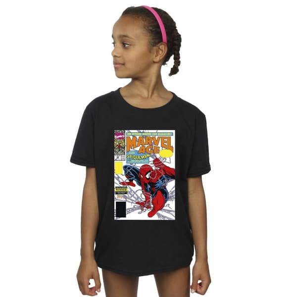 Marvel Spider-Man Marvel Age Comic Cover bomulls-T-shirt för flickor