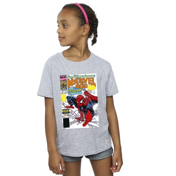 Marvel Spider-Man Marvel Age Comic Cover bomulls-T-shirt för flickor
