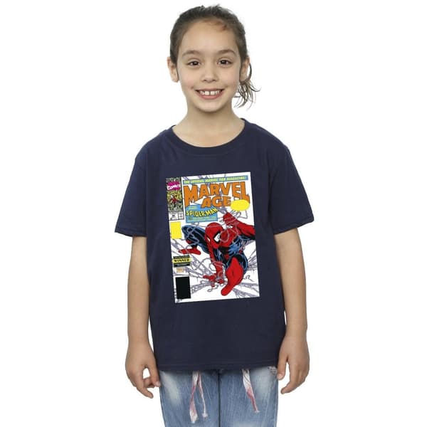 Marvel Spider-Man Marvel Age Comic Cover bomulls-T-shirt för flickor