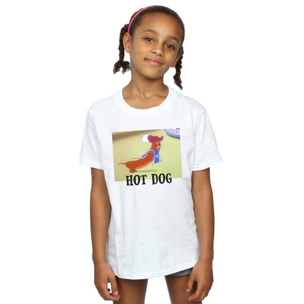 Tom And Jerry Hot Dog T-shirt i bomull för flickor