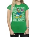 Miniatyrbild 3 av 5: Disney Dam/Tjej Donald Duck Christmas Fair Isle T-shirt i bomull
