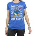 Miniatyrbild 3 av 5: Disney Dam/Tjej Donald Duck Christmas Fair Isle T-shirt i bomull