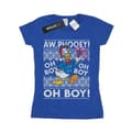 Miniatyrbild 1 av 5: Disney Dam/Tjej Donald Duck Christmas Fair Isle T-shirt i bomull