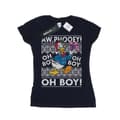 Miniatyrbild 1 av 5: Disney Dam/Tjej Donald Duck Christmas Fair Isle T-shirt i bomull