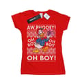 Miniatyrbild 1 av 5: Disney Dam/Tjej Donald Duck Christmas Fair Isle T-shirt i bomull