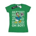 Miniatyrbild 1 av 5: Disney Dam/Tjej Donald Duck Christmas Fair Isle T-shirt i bomull