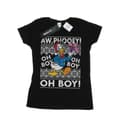 Miniatyrbild 1 av 5: Disney Dam/Tjej Donald Duck Christmas Fair Isle T-shirt i bomull