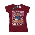 Miniatyrbild 1 av 5: Disney Dam/Tjej Donald Duck Christmas Fair Isle T-shirt i bomull