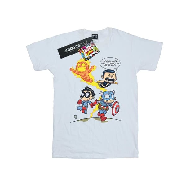Marvel Comics Girls Avengers Invaders Cartoon Cotton T-Shirt