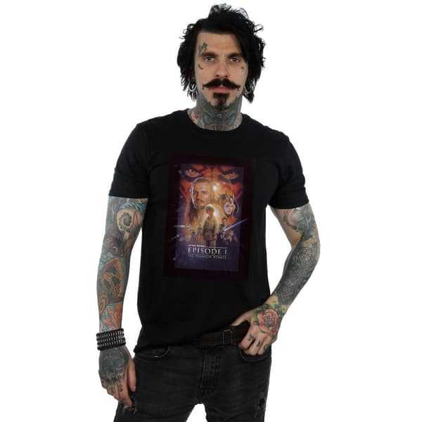 Star Wars T-shirt med filmaffisch från Episode I för herrar