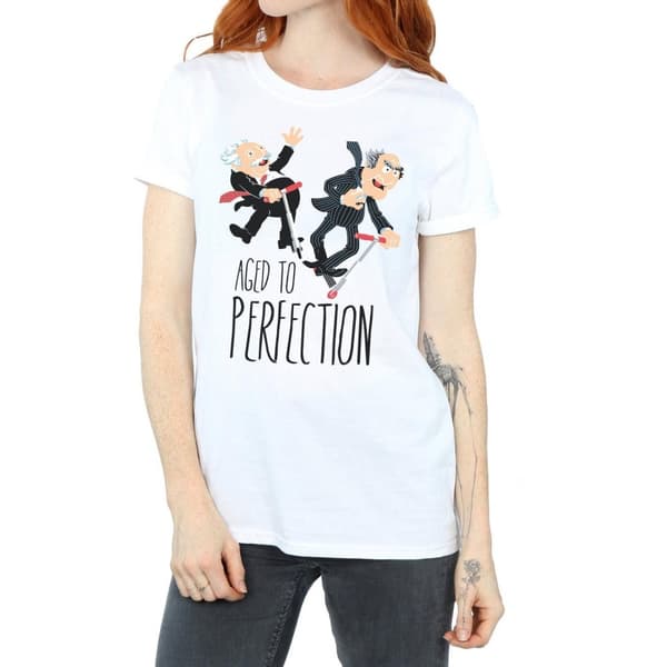 Disney Womens/Ladies The Muppets Aged to Perfection Cotton Boyfriend T-Shirt