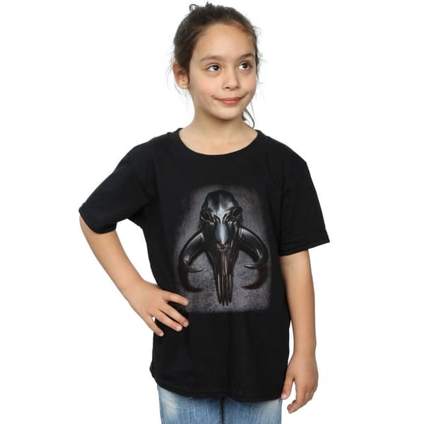 Star Wars Girls The Mandalorian Mythosaur Skull Cotton T-Shirt