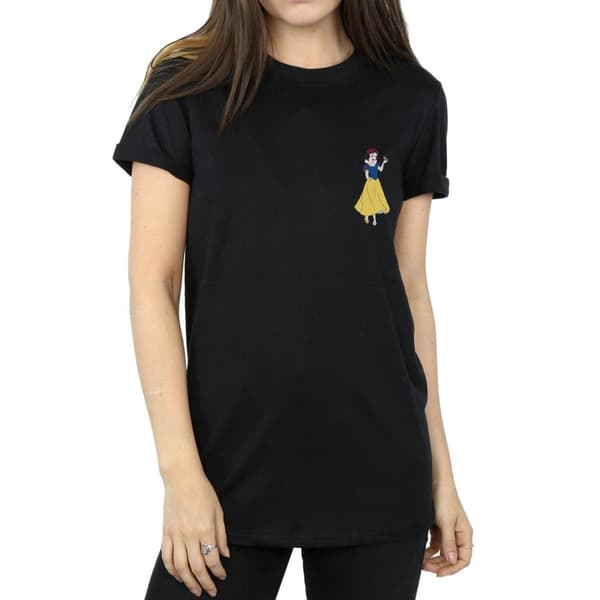 Disney Princess Dam/Lady Snow White Boyfriend-T-shirt med bröst i bomull