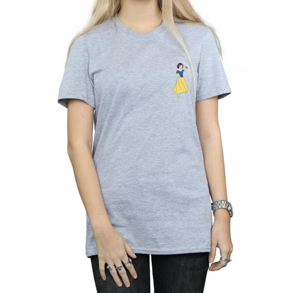 Disney Princess Dam/Lady Snow White Boyfriend-T-shirt med bröst i bomull