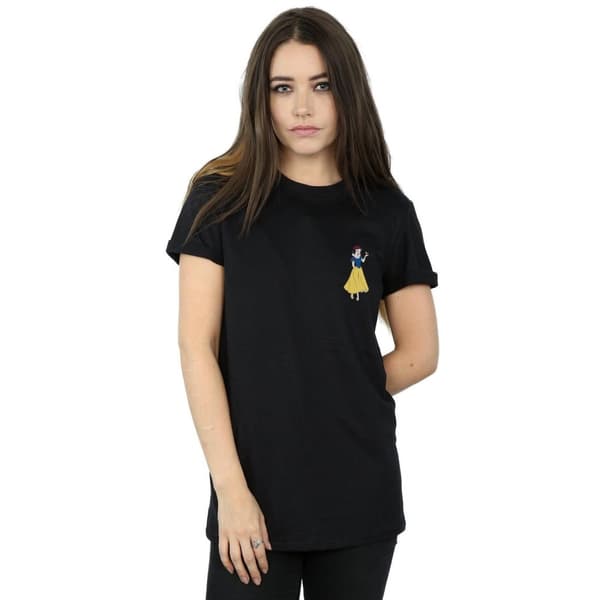 Disney Princess Dam/Lady Snow White Boyfriend-T-shirt med bröst i bomull