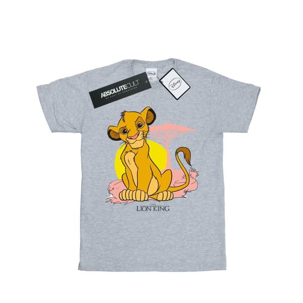 Disney Womens/Ladies The Lion King Simba Pastel Cotton Boyfriend T-Shirt