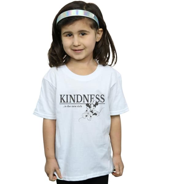 Disney Girls Minnie Mouse Kindness Is Rich Cotton T-Shirt