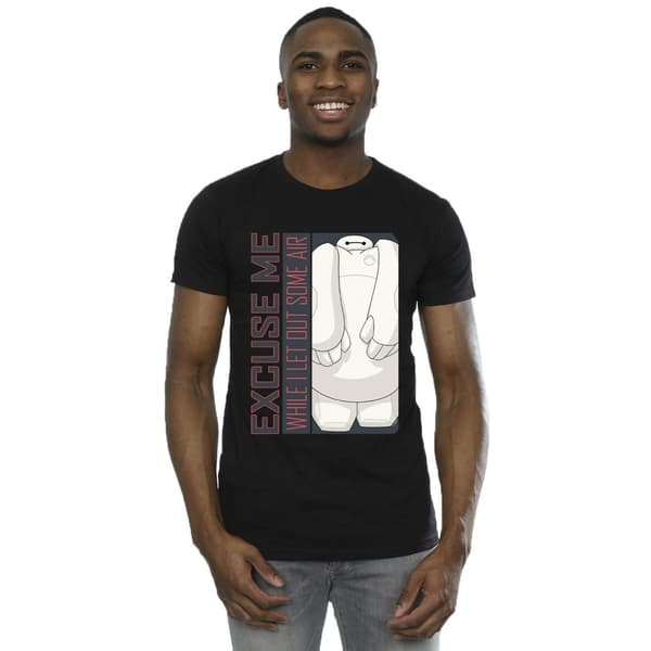 Disney Mens Big Hero 6 Baymax Excuse Me Some Air T-Shirt