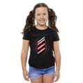 Miniatyrbild 2 av 3: Marvel T-shirt i bomull med Spider-Man-logotyp och ränder för flickor