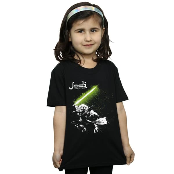 Star Wars Girls Yoda Jedi Master Cotton T-Shirt