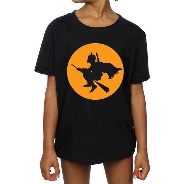 Star Wars Girls Boba Fett Broomstick Cotton T-Shirt
