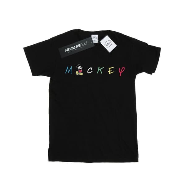 Disney Mens Mickey Mouse Wording Logo T-shirt