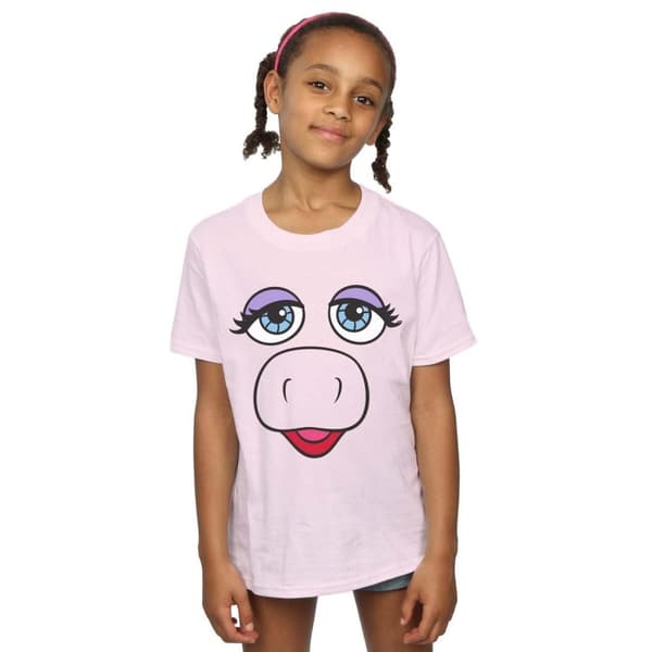Disney Mupparna Miss Piggy Face T-shirt i bomull för flickor
