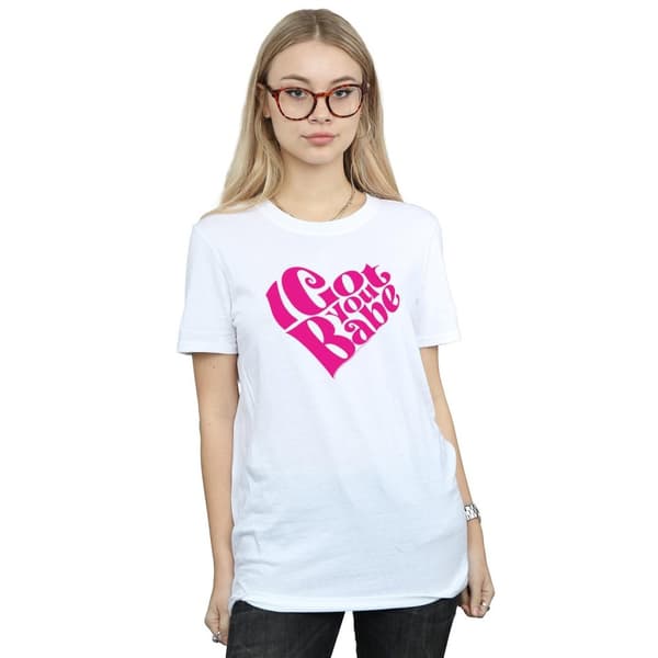 Sonny & Cher Womens/Ladies I Got You Babe Cotton Boyfriend T-Shirt