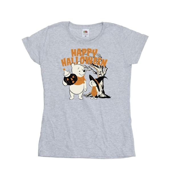 Disney Dam/Tjej Winnie The Pooh And Piglet Happy Halloween T-shirt i bomull