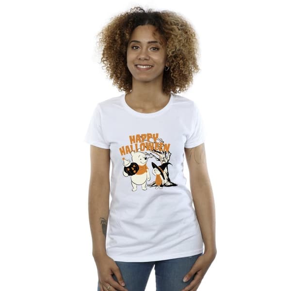 Disney Dam/Tjej Winnie The Pooh And Piglet Happy Halloween T-shirt i bomull