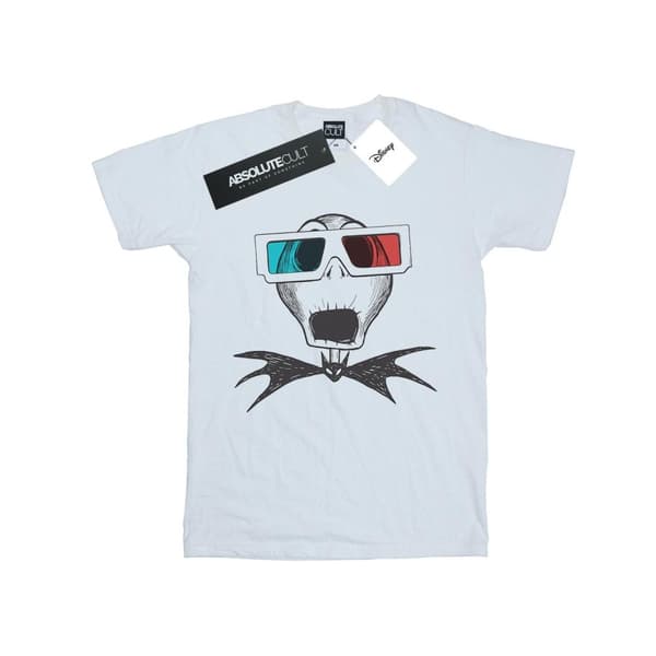 Disney Pojkar Nightmare Before Christmas Jack Skellington T-shirt med 3D-glasögon
