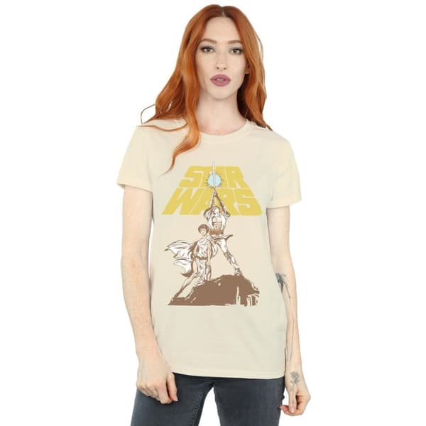 Star Wars Dam/Tjej Vintage Rebels Boyfriend T-shirt i bomull