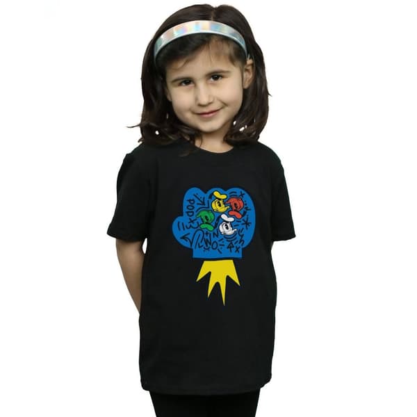 Disney Girls Donald Duck Pop Fist Cotton T-Shirt
