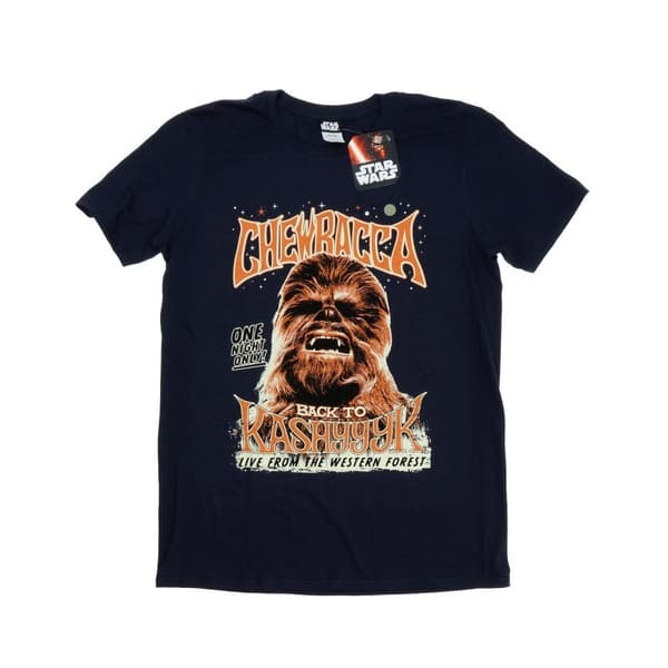 Star Wars Mens Chewbacca Rock Poster T-Shirt