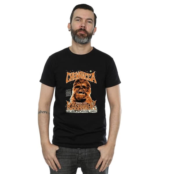 Star Wars Mens Chewbacca Rock Poster T-Shirt