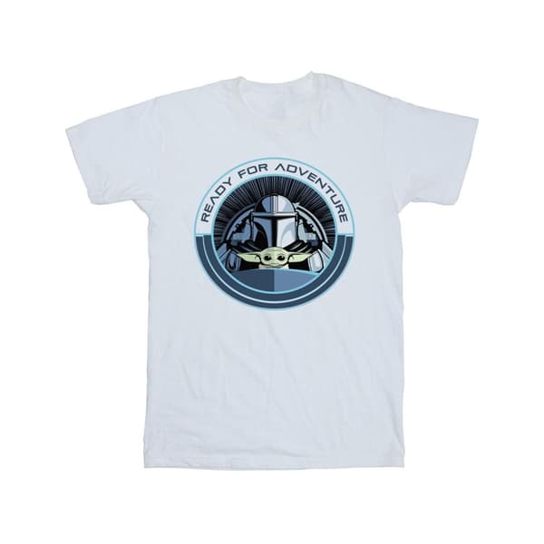 Star Wars Mens The Mandalorian Grogu - redo för äventyr - T-shirt