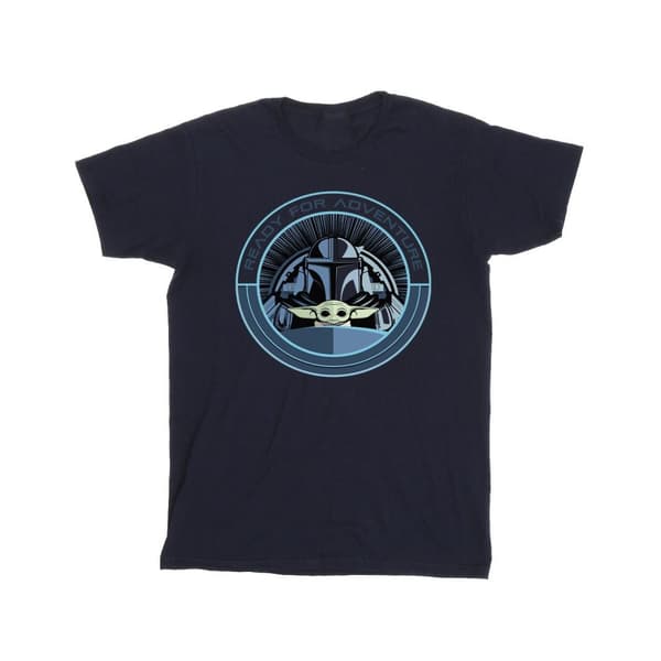 Star Wars Mens The Mandalorian Grogu - redo för äventyr - T-shirt