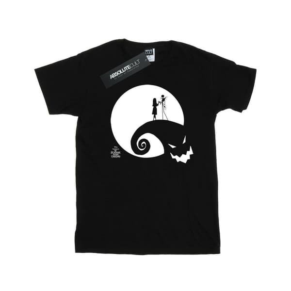 Disney Nightmare Before Christmas Moon Oogie Boogie bomulls-T-shirt för flickor Black 5-6 Years