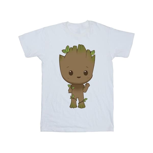 Marvel Mens I Am Groot Chibi Wave Pose T-Shirt