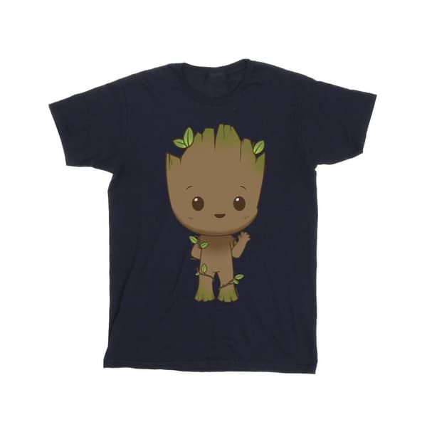 Marvel Mens I Am Groot Chibi Wave Pose T-Shirt
