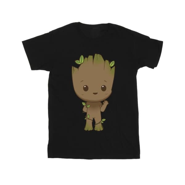 Marvel Mens I Am Groot Chibi Wave Pose T-Shirt