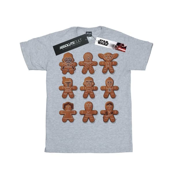 Star Wars T-shirt med pepparkakor till jul för herrar