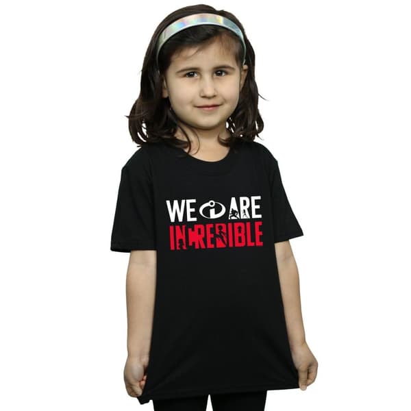 Disney T-shirt i bomull för flickor, Incredibles 2 We Are Incredible