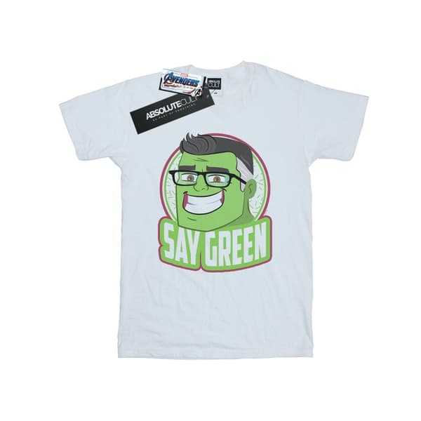 Marvel Mens Avengers Endgame Hulk Say Green T-Shirt